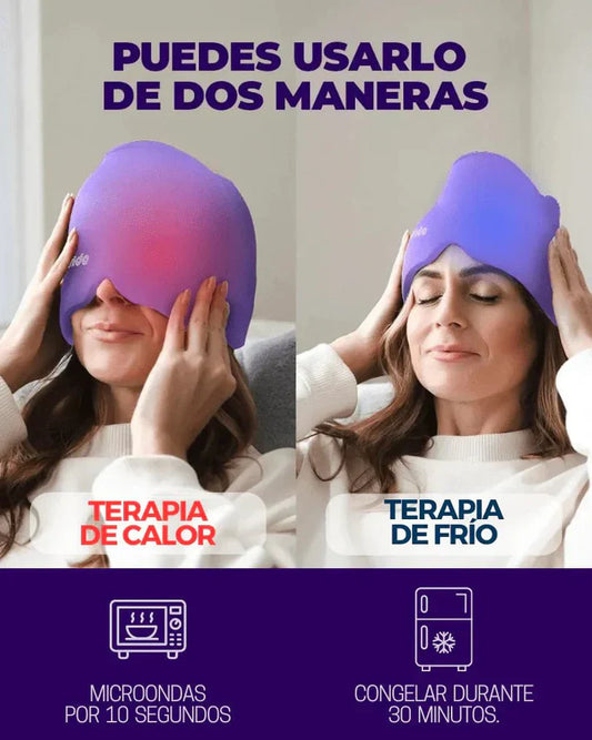 Gorro de Gel Alivio Inmediato Contra La Migraña- Máxima Comodidad